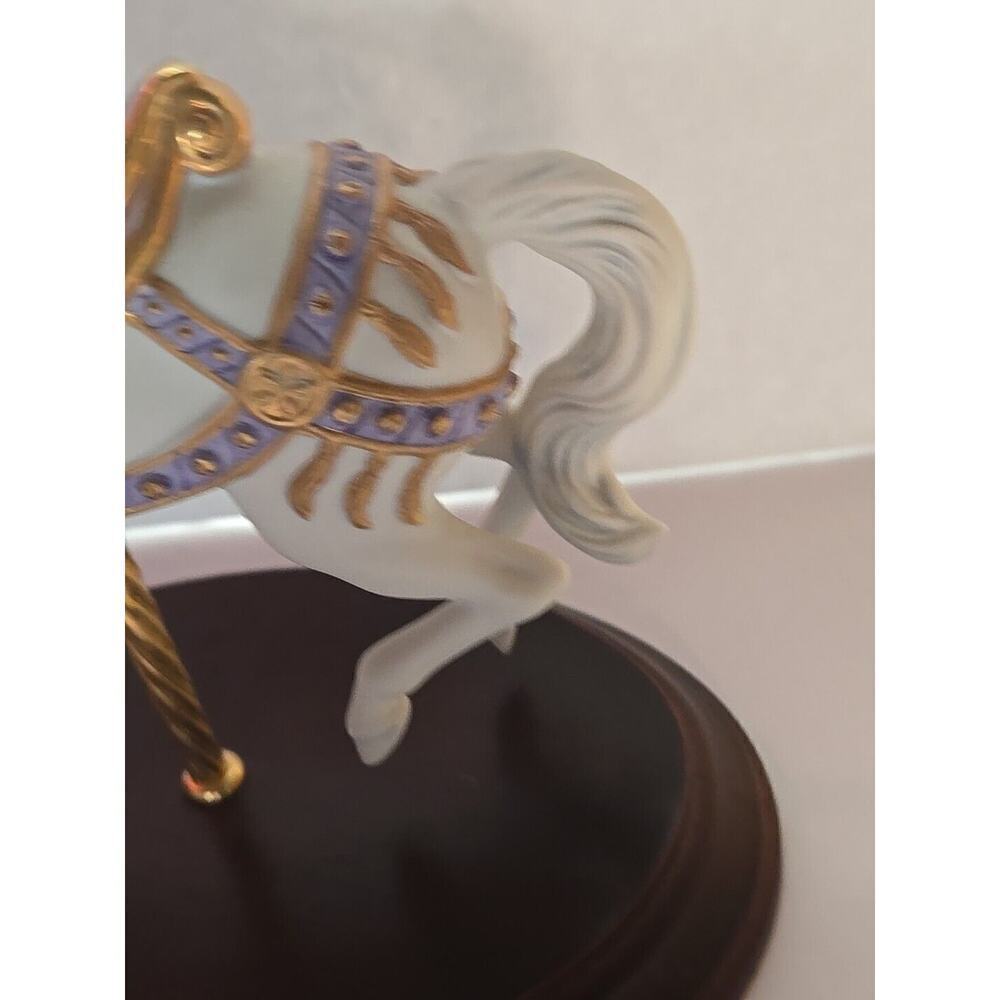 1987 The Franklin Mint Carrousel Magic Horse Figurine By Lynn Lupetti - Picture 3 of 16